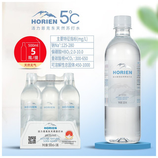 HORIEN 活力恩 克东天然苏打水 500ml*5瓶