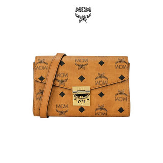 MCM Millie Visetos系列 女士单肩信封包 MWRAAME03CO001 干邑色