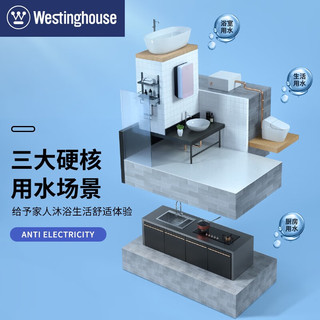 西屋（Westinghouse）电热水器 即热式储水恒温速热大水量增容20升扁桶小型家用淋浴洗澡机 上门安装
