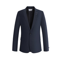 男装秋季大众休闲西服灰色西装青年男式西服 XL 蓝色