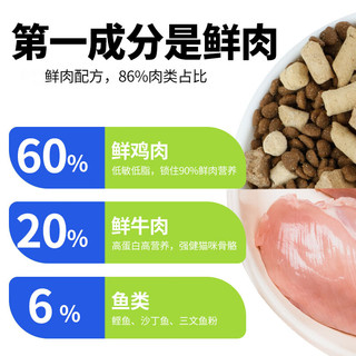 WEET/万颐 万颐（WEET） 全价冻干猫粮无谷高肉成猫幼猫通用宠物主粮2.5kg