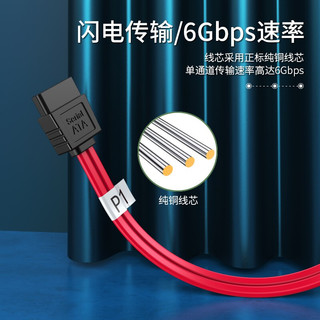 胜为（shengwei）36P扁头Mini SAS线SFF8087转4 sata3服务器硬盘数据线0.5米 WSAS4087A