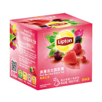 立顿 花果茶 莓果红茶水果茶 独立三角茶包 10包1.8g*10袋 3件 莓果红茶