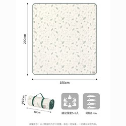 Naturehike 挪客户外 挪客超声波铝膜野餐垫便携户外露营地垫公园春游野餐布