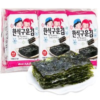 ZEK 韩国进口烤海苔原味5g*3包儿童零食紫菜寿司休闲小吃即食零食