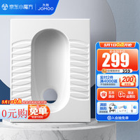 九牧（JOMOO） 卫浴抗污蹲便器套装双档节水水箱套装防臭劲冲自洁釉面蹲便器 升级防滑纹路蹲便14142