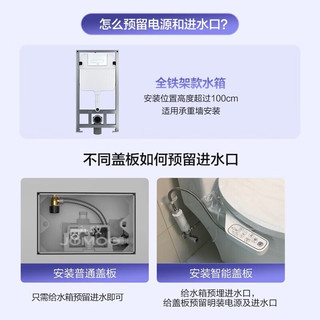 九牧（JOMOO） 卫浴壁挂马桶悬挂式坐便器暗装隐藏式水箱红点设计奖抗菌马桶 壁挂马桶怎么选 可自由搭配