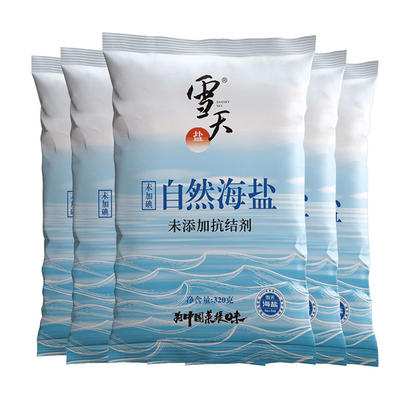 88VIP：xuetian 雪天 无碘天然海盐320g*40包专用无抗结剂细盐食用盐