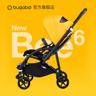 博格步（BUGABOO）荷兰Bugaboo Bee6博格步多功能轻便城市型折叠婴儿推车 银架黑色蓬