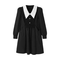 LEDIN 乐町 女士短款娃娃裙 CWFAB360289 黑色 S