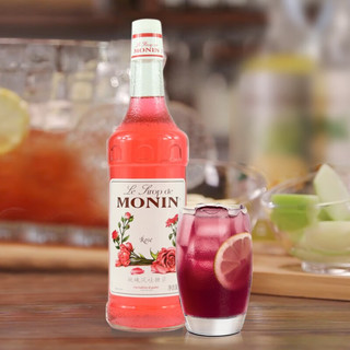 MONIN 莫林 糖浆 玫瑰风味 1L