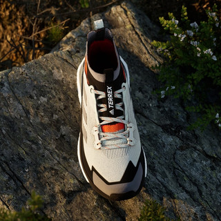 adidas阿迪达斯官方TERREX FREE HIKER 2男子新款户外运动boost登山徒步鞋 浅青色/灰/黑 40(245mm)