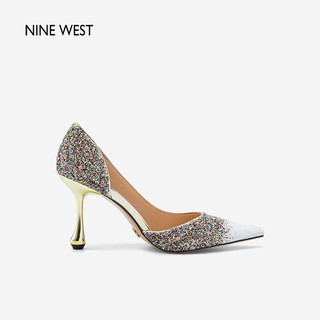 NINE WEST 玖熙 女士侧空细跟凉鞋 NK301002GK