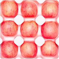 烟台苹果 山东烟台栖霞红富士苹果 5斤装 单果190g+ 净重4.5斤+