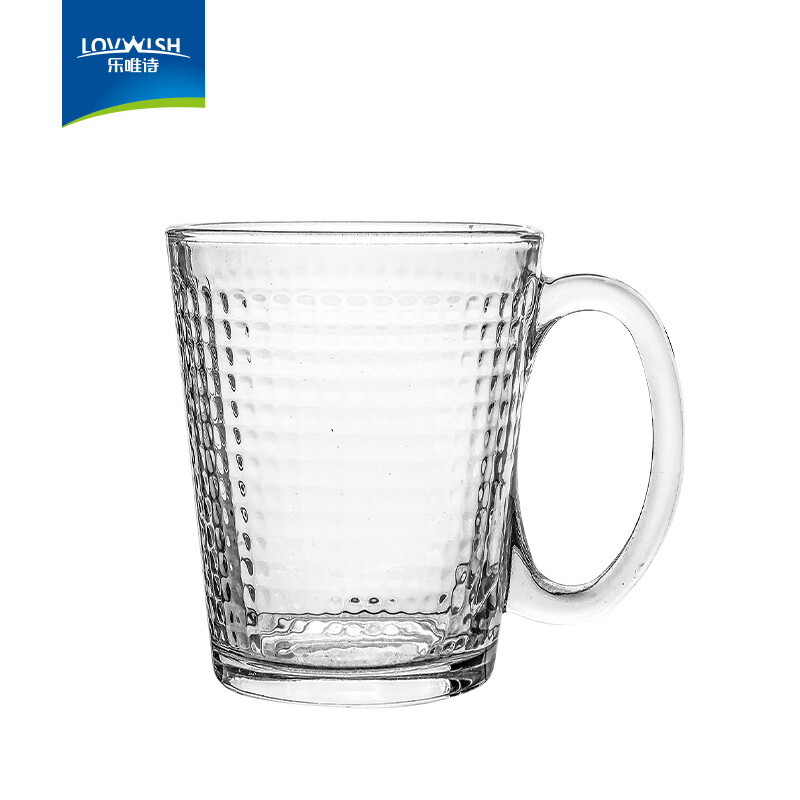 玻璃杯家用牛奶杯果汁杯水杯简约茶杯饮料杯子 乐莎杯