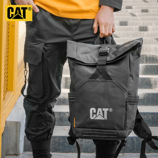 CAT 卡特彼勒 卡特双肩包15英寸电脑包PVC时尚潮流背包旅行休闲书包黑 83640