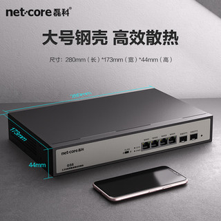 netcore 磊科 GS6 6口企业级交换机4个2.5G电口+2个万兆SFP光口 支持向下兼容1G光电模块 千兆网络