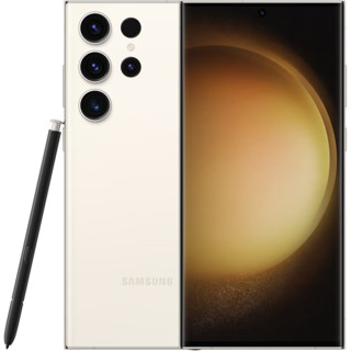 SAMSUNG 三星 S23 Ultra 2亿像素二代骁龙8大屏 S Pen书写5G智能拍照手机 悠柔白 12GB+512GB