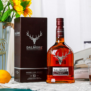 大摩（DALMORE）苏格兰单一麦芽威士忌洋酒年货送礼 大摩12年雪莉桶 700ml