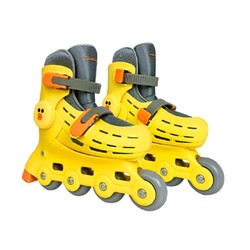 700Kids 柒小佰 小怪兽 儿童轮滑鞋 黄色 S