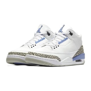 AIR JORDAN 正代系列 Air Jordan 3 Retro 男子篮球鞋 CT8532-104 白色/北卡蓝 45