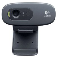 logitech 罗技 C270网络摄像头 视频聊天游戏直播带麦克风台式机电脑普通摄像头 黑色智能摄像机 监控摄像头