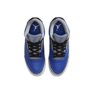 AIR JORDAN 正代系列 Air Jordan 3 Retro 男子篮球鞋 CT8532-400 蓝色/黑色/灰色 46