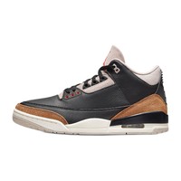 移动端：AIR JORDAN 正代系列 Air Jordan 3 Retro 男子篮球鞋 CT8532-008 黑/化石石灰/帆白/灯草橙 42.5