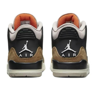 AIR JORDAN 正代系列 Air Jordan 3 Retro 男子篮球鞋 CT8532-008 黑/化石石灰/帆白/灯草橙 43