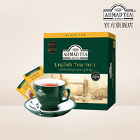 AHMAD 亚曼 TEA英国亚曼英国一号红茶100个独立茶包佛手柑袋泡茶餐饮装