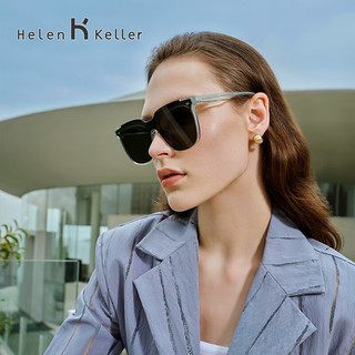 海伦凯勒（HELEN KELLER）墨镜赛博风D型方框太阳镜男女23款开车防晒紫外线护目镜H2501N30