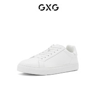 GXG 男鞋 新款纯色小白鞋男士高级感休闲板鞋男白色板鞋男透气