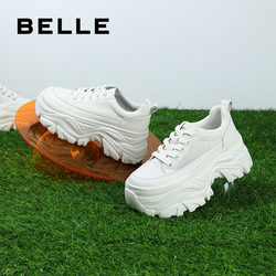 BeLLE 百丽 品牌女鞋休闲小白鞋商场同款运动增高透气百搭老爹X4Z1DAM2