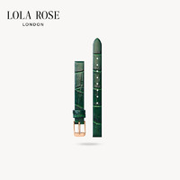 LOLA ROSE 绿色竹节纹皮带牛皮表带