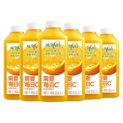 WEICHUAN 味全 每日C 100%橙汁 900ml*6瓶