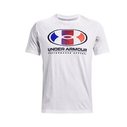UNDER ARMOUR 安德玛 UNDERARMOUR）Lockertag男子训练运动短袖T恤1361676 白色100 M