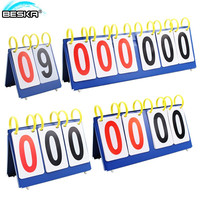 BESKA 百斯卡 记分牌 篮球乒乓球足球类比赛记分牌记分器翻分牌计分牌 6位数
