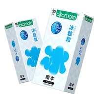 88VIP：OKAMOTO 冈本 情趣颗粒安全套套装 共20只（冰粒粒10片+skin激薄10片）