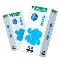 88VIP：OKAMOTO 冈本 情趣颗粒安全套套装 共16只（冰粒粒10片+纯薄6片）