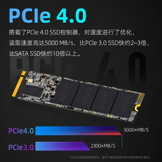 金百达1T SSD固态M.2接口NVMe协议PCIe 4.0 KP260 Pro系列 海力士