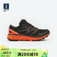 DECATHLON 迪卡侬 跑步鞋男女轻盈缓震抓地户外运动越野鞋RUNT黑-红41 4103573