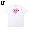 IT CDG PLAY COMME des GARÇONS川久保玲男装短袖T恤彩色爱心印花