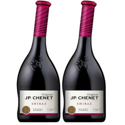 J.P.CHENET 香奈 法国原瓶进口 歪脖子 13.5度 西拉干红葡萄酒750ml*2 双支装包邮价多少钱？