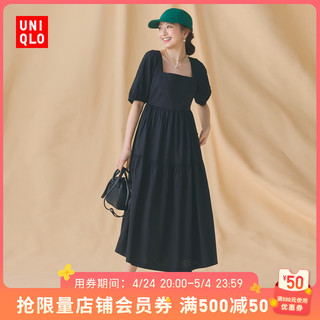 UNIQLO 优衣库 女士抽褶连衣裙 461802