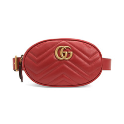 GUCCI 古驰 Marmont系列 女士腰包 476434 DSVRT 1000 黑色 95