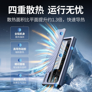 绿联M.2移动硬盘盒拓展坞 NVMe/SATA双协议分线器扩展Type-C/USB3外置固态硬盘盒子 铝合金