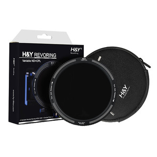 H&Y 可调减光镜 nd滤镜 偏振镜CPL 黑柔滤镜 67-82mm HY三合一 可变VND3-1000 视频利器 人像摄影风光