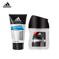 adidas 阿迪达斯 男士洗面奶 泡沫洁面膏100g+沐浴露100ml