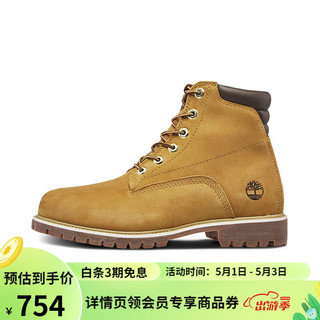 Timberland 官方踢不烂男鞋大黄靴马丁靴户外|37578 37578M/小麦色 46