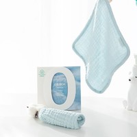 全棉时代 4层纱布手帕 纯色口水巾洗脸巾婴儿专用纯棉